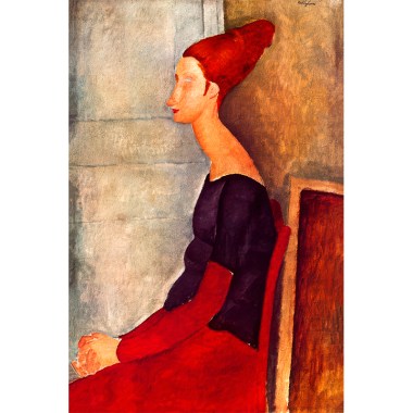 Jeanne Hébuterne in donker kleding -  Amedeo Modigliani